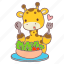 giraffe, wild animal, zoo, kindergarten, farm, baby, salad, animal, kids 