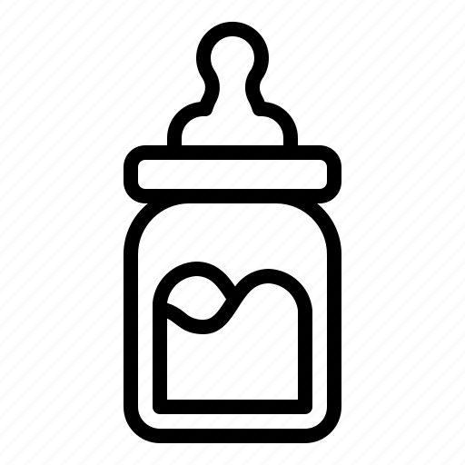 Milk, bottle, baby, kid, child, newborn, happy icon - Download on Iconfinder