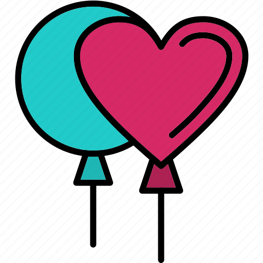 Balloons, baby, shower, basic, love, valentines, romantic icon - Download on Iconfinder