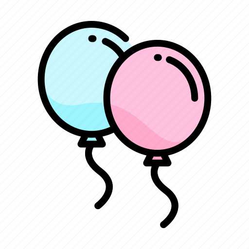 Baby, balloons, child, cute, kid icon - Download on Iconfinder