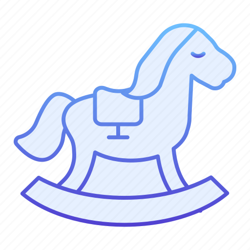 Baby, horse, cute, fun, object, play, wood icon - Download on Iconfinder