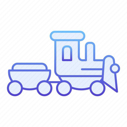 Toy, train, transport, vehicle, locomotive, play, railway icon - Download on Iconfinder