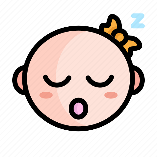 Baby, sleep, child, babies, kidscute, smile, face icon - Download on Iconfinder