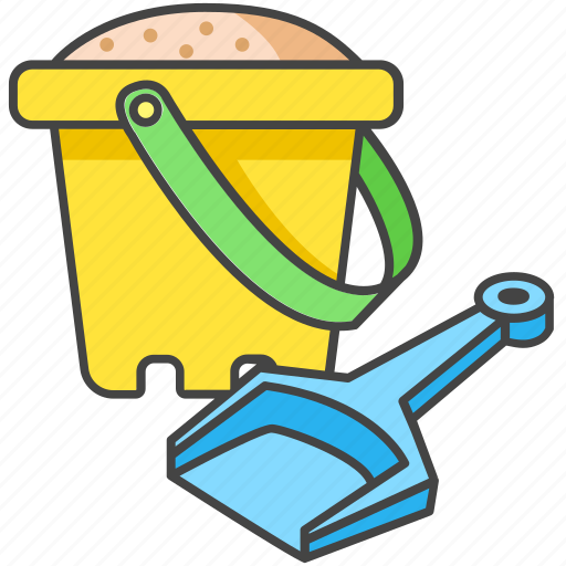 Beach, bucket, kid, shovel, spade, toy icon - Download on Iconfinder