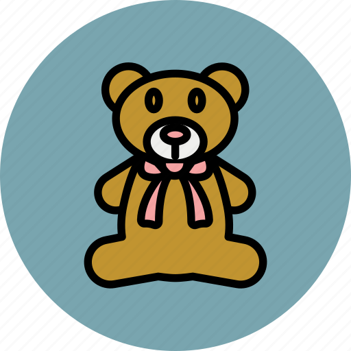 Bear, bow, cute, teddy, toy, animal icon - Download on Iconfinder