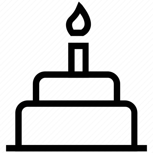 Anniversary cake, birthday cake, cake, celebration cake, dessert, gift cake, happy birthday icon - Download on Iconfinder