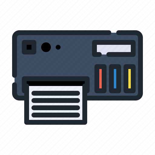 Computer, device, paper, print, printer, technology icon - Download on Iconfinder