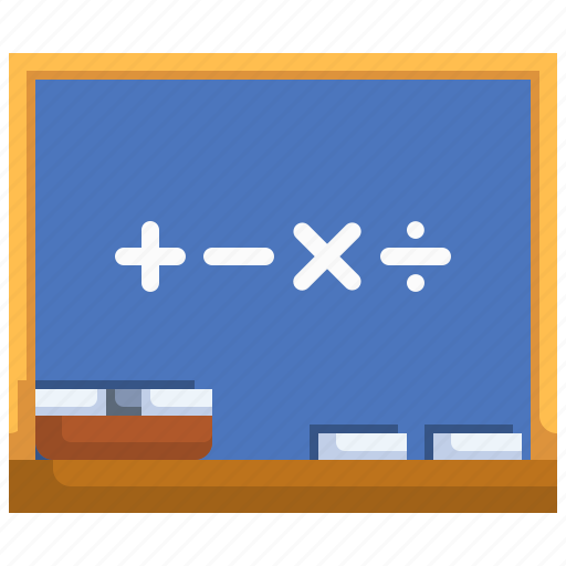 Blackboard, education, math, mathematics, study icon - Download on Iconfinder