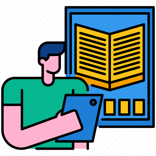 Book, digital, ebook, education, internet, tablet, technology icon - Download on Iconfinder