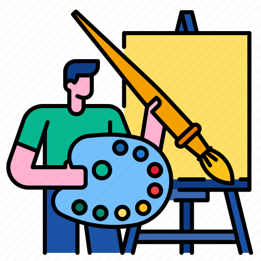 Art, artistic, drawing, paint, paintbrush, painter icon - Download on Iconfinder