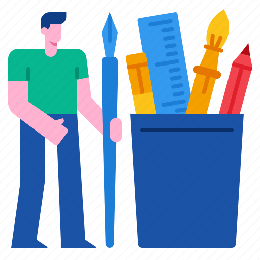 Drawing, education, equipment, pencil, sketch, tool icon - Download on Iconfinder