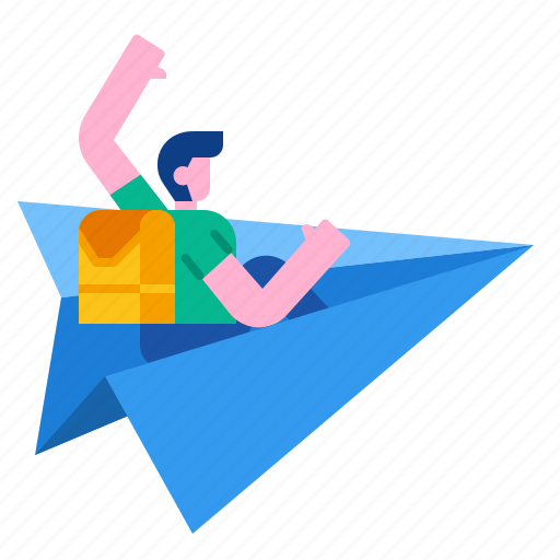 Airplane, education, fly, fun, learning, paper, plane icon - Download on Iconfinder