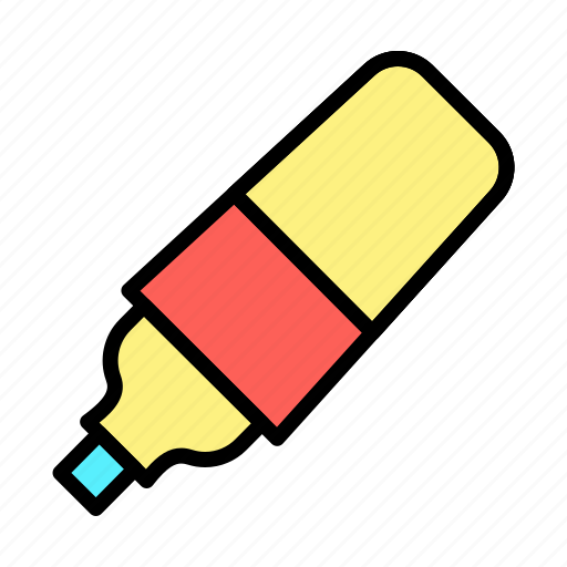 Bright, highlight, marker, pen, stabilo icon - Download on Iconfinder