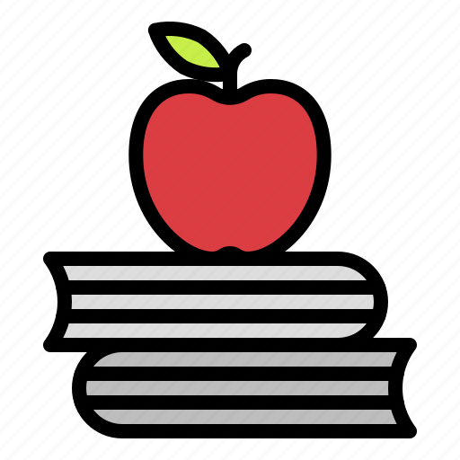 Apple, book, knowledge, school icon - Download on Iconfinder