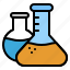 beaker, chemistry, research, school, test tube 
