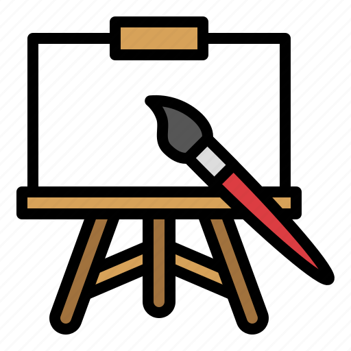 Art, canvas, drawing, paintbrush, school icon - Download on Iconfinder