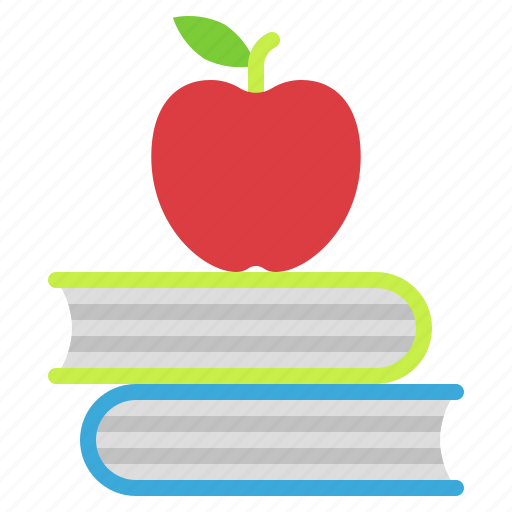 Apple, book, knowledge, school icon - Download on Iconfinder