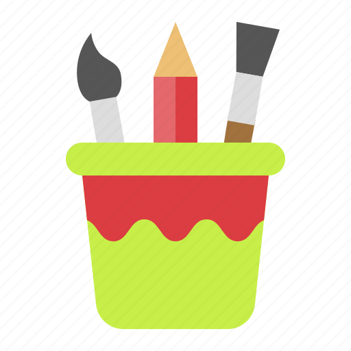 Art, drawing, paintbrush, pencil, stationery, writing icon - Download on Iconfinder