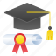 certificate, college, diploma, graduate, school 