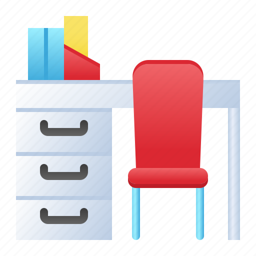 Chair, desk, furniture, office, school, workspace icon - Download on Iconfinder