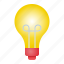 bulb, idea, light, lightbulb, school, thinking 