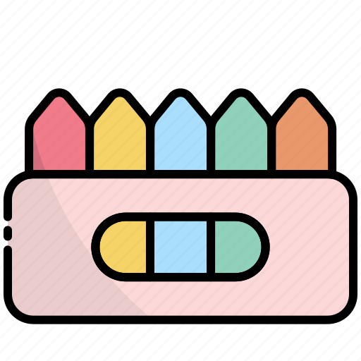 Crayons, draw, drawing, art, school, kid icon - Download on Iconfinder