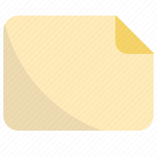 Sticky note, post-it, notes, memo, paper, file icon - Download on Iconfinder