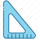 triangular ruler, ruler, scale, measure, measurement, tool, school