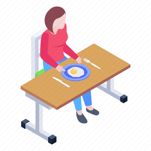 School break, lunch break, eating, food, student break illustration - Download on Iconfinder