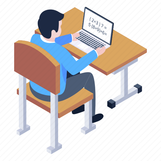 Online learning, online study, e-learning, distant learning, online education illustration - Download on Iconfinder