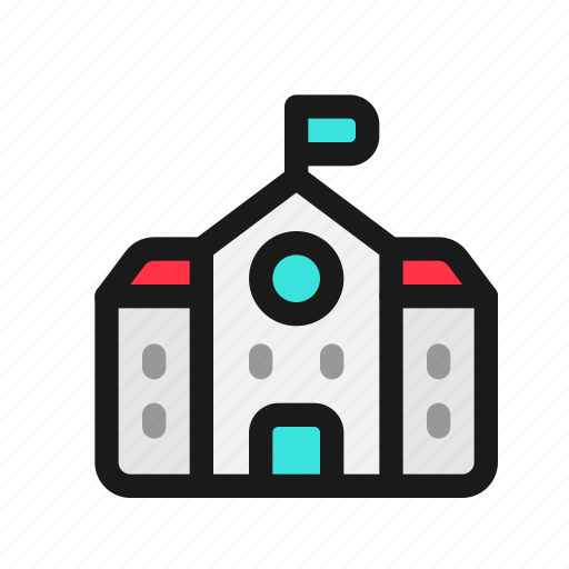 School, building, college, campus, university, education, architecture icon - Download on Iconfinder