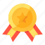 medal, achievement, award, ribbon, winner 