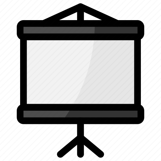 Projector, screen, video, film, presentation icon - Download on Iconfinder