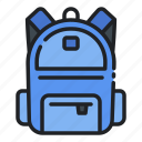 backpack, education, bag, student, school, study