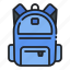 backpack, education, bag, student, school, study 