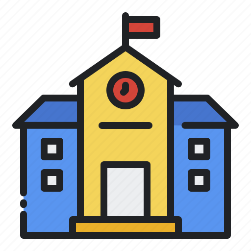School, education, elementary, classroom, building icon - Download on Iconfinder