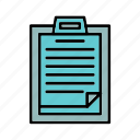 clipboard, file, write, folder, paper, checklist, document