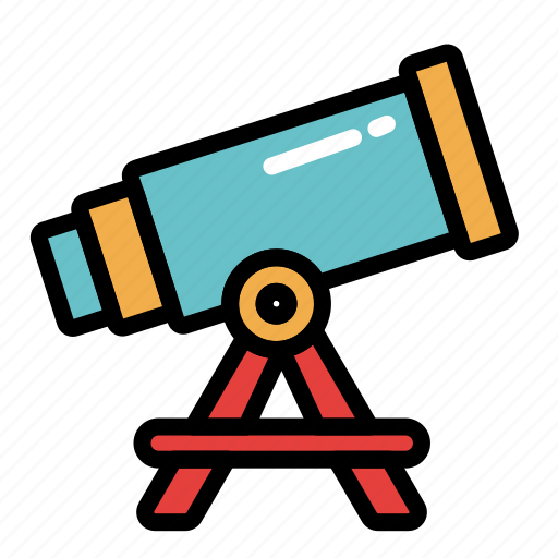 Telescope, search, space, binoculars, astronomy, planet icon - Download on Iconfinder
