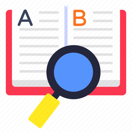 Search book, book analysis, find book, search booklet, book research icon - Download on Iconfinder