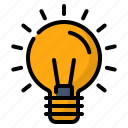 bulb, idea, lamp, light, school