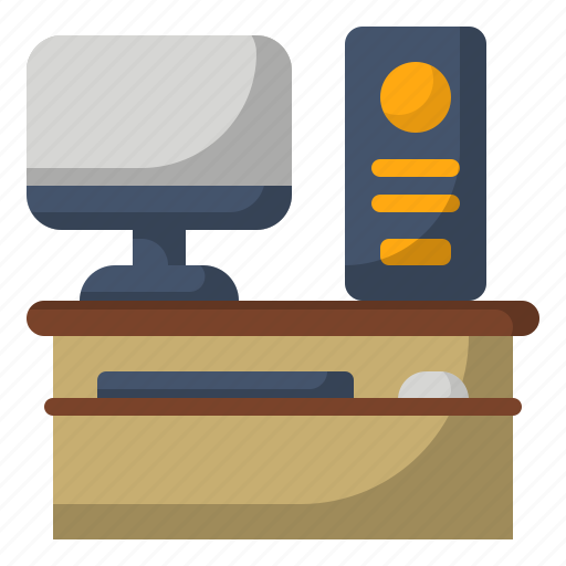 Computer, desk, education, school, workplace icon - Download on Iconfinder