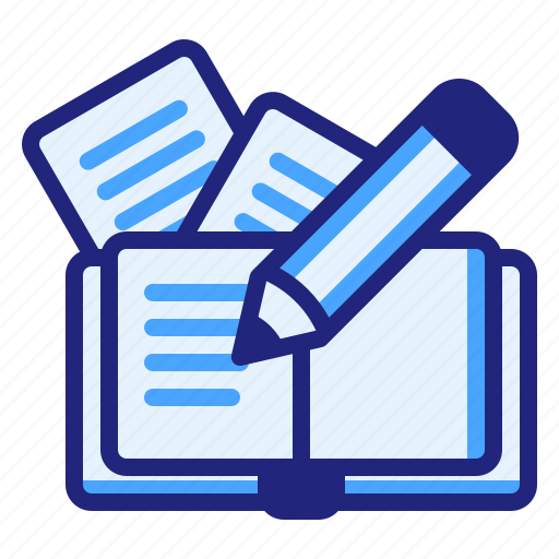 Homework, book, pencil, task, assignment icon - Download on Iconfinder