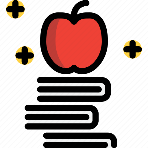 Apple, book, education, knowledge, school icon - Download on Iconfinder