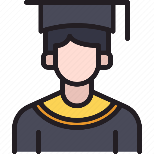 Avatar, college, graduation, man, student icon - Download on Iconfinder