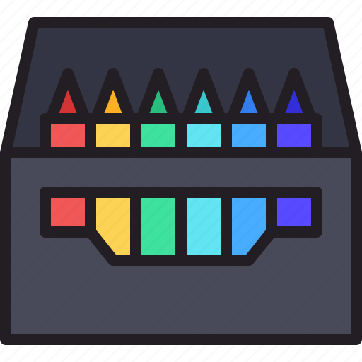 Crayon, drawing, office, stationery icon - Download on Iconfinder