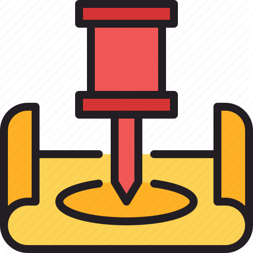 Marker, office, pin, school, stationery icon - Download on Iconfinder