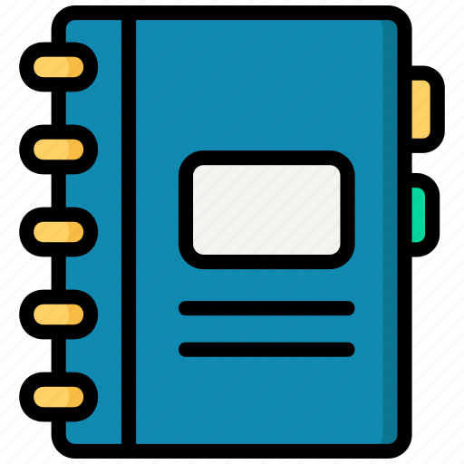 Agenda, bookmark, notebook, book, address book, business, books icon - Download on Iconfinder