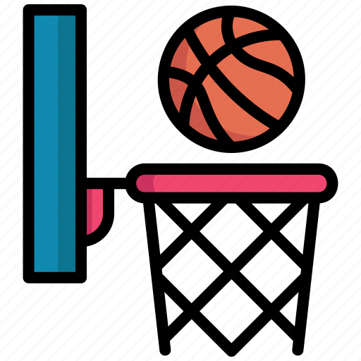 Basketball, basket, hoop, ball sport, activity, game, backboard icon - Download on Iconfinder