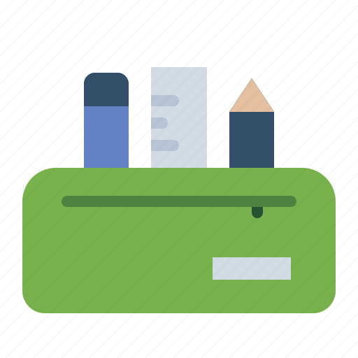 Pencil, case, school, education, learning icon - Download on Iconfinder