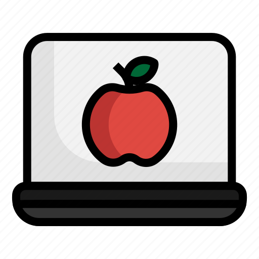 Apple, device, education, laptop, school, study icon - Download on Iconfinder